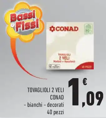 Conad Tovaglioli 2 veli CONAD offerta