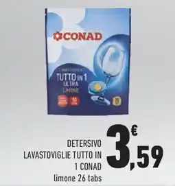 Conad Detersivo lavastoviglie tutto in 1 CONAD offerta