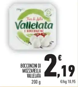 Conad Bocconcini di mozzarella VALLELATA offerta