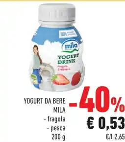 Conad Yogurt drink MILA offerta