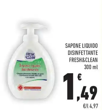 Conad Sapone liquido disinfettante FRESH&CLEAN offerta