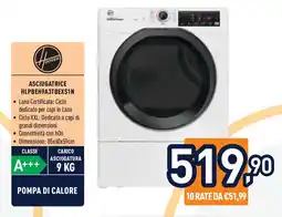 Unieuro Hoover ASCIUGATRICE HLPBEH9A3TBEXS1N offerta