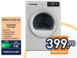 Unieuro Electroline ASCIUGATRICE DEVT 18HW offerta