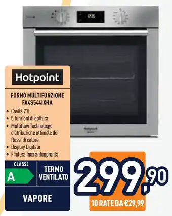 Unieuro Hotpoint Forno multifunzione FA4S544IXHA offerta