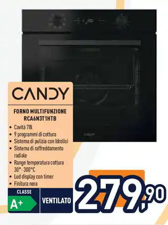 Unieuro CANDY Forno multifunzione RCA6N3T1HTB offerta