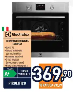 Unieuro Electrolux Forno multifunzione EOF4P46X offerta