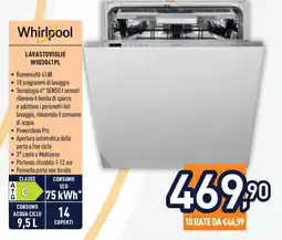 Unieuro Whirlpool Lavastoviglie WI03041PL offerta