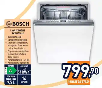 Unieuro BOSCH Lavastoviglie SMV6YCX02E offerta