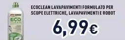 Unieuro Ecoclean lavapavimenti formulato per scope elettriche, lavapavimenti e robot offerta