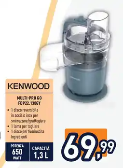 Unieuro KENWOOD MULTI-PRO GO FDP22.130GY offerta