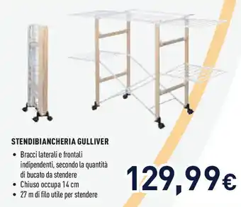 Unieuro Stendibiancheria gulliver offerta