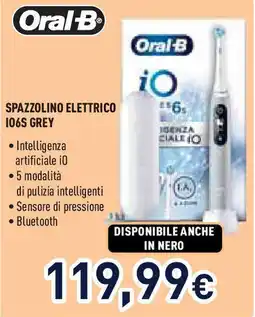 Unieuro Oral-B Spazzolino elettrico 106S GREY offerta