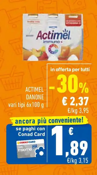 Conad Superstore Actimel DANONE offerta