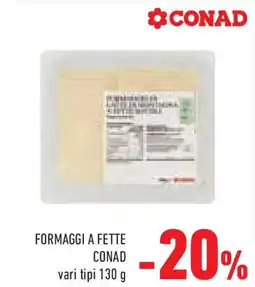 Conad Superstore Formaggi a fette CONAD offerta