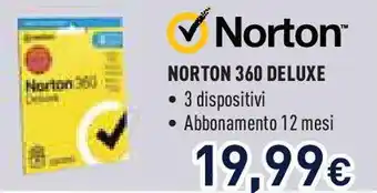 Unieuro Norton NORTON 360 DELUXE offerta