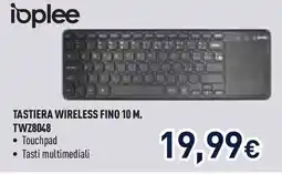 Unieuro ioplee TASTIERA WIRELESS FINO 10 M. TWZ8048 offerta