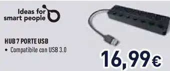 Unieuro Hub 7 porte USB offerta