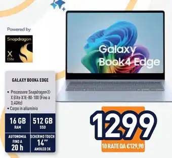 Unieuro Galaxy book4 edge offerta