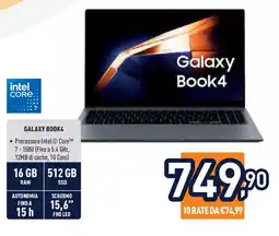 Unieuro GALAXY Book4 offerta