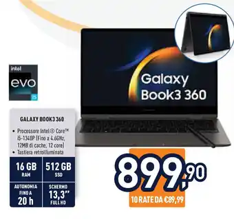 Unieuro GALAXY Book3 360 offerta