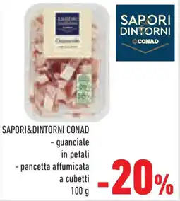 Conad Superstore SAPORI&DINTORNI CONAD - guanciale in petali - pancetta affumicata a cubetti offerta