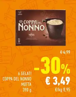 Conad Superstore 6 gelati coppa del nonno MOTTA offerta