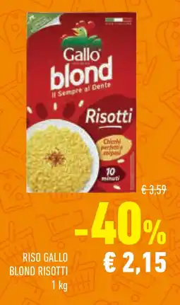 Conad Superstore Riso gallo blond risotti offerta