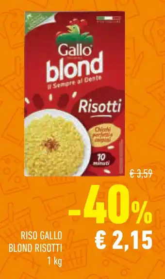 Conad Superstore Riso gallo blond risotti offerta