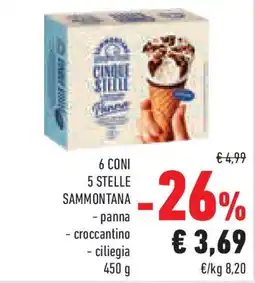 Conad Superstore 6 coni 5 stelle SAMMONTANA offerta