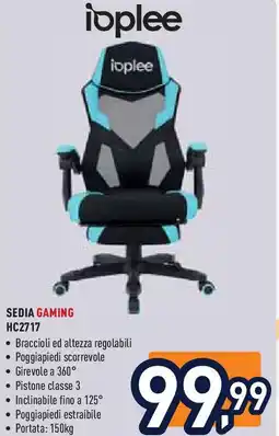 Unieuro Sedia gaming HC2717 offerta