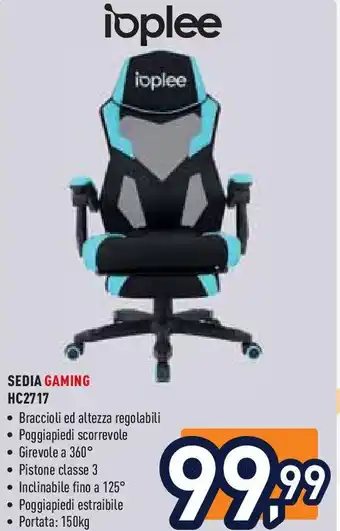 Unieuro Sedia gaming HC2717 offerta