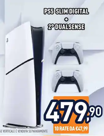 Unieuro PS5 Slim digital 2ºdualsense offerta