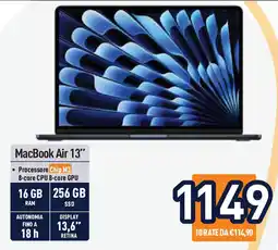 Unieuro MacBook Air 13" offerta