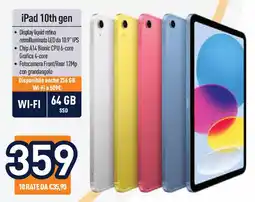 Unieuro iPad 10th gen offerta