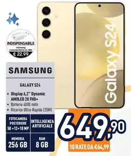 Unieuro SAMSUNG Galaxy S24 offerta