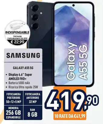 Unieuro Samsung GALAXY A55 5G offerta