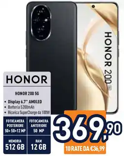 Unieuro HONOR 200 5G offerta