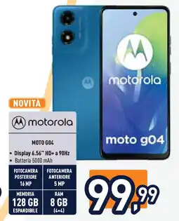 Unieuro motorola MOTO GO4 offerta