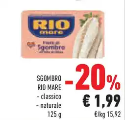 Conad Superstore SGOMBRO RIO MARE - classico - naturale offerta