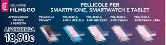 Unieuro PELLICOLA SMARTPHONE, SMARTWATCH E TABLET offerta