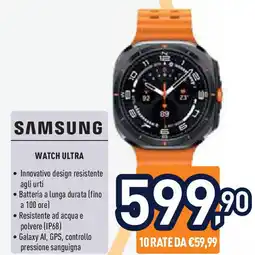 Unieuro Samsung watch ultra offerta