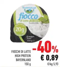 Conad Superstore Fiocchi di latte high protein BAYERNLAND offerta