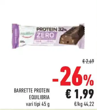 Conad Superstore Barrette protein EQUILIBRIA offerta