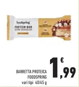 Conad Superstore Barretta proteica foodspring offerta