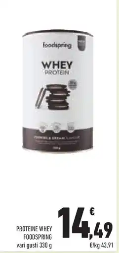 Conad Superstore Proteine whey FOODSPRING offerta