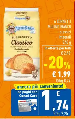 Conad Superstore 6 cornetti MULINO BIANCO offerta