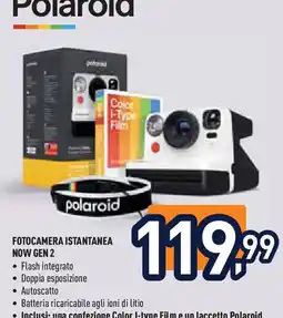 Unieuro polaroid FOTOCAMERA ISTANTANEA NOW GEN 2 offerta