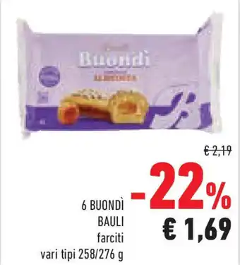 Conad Superstore 6 buondì BAULI offerta