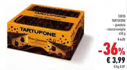 Conad Superstore TORTA TARTUFONE - gianduia - ciocco/vaniglia offerta