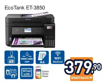 Unieuro EPSON Eco Tank ET-3850 offerta